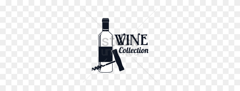260x260 Download Coiffure Homme Clipart Liquor Wine Glass Bottle - Wine Bottle Image Clipart