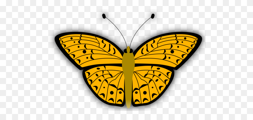 526x340 Download Computer Icons Graphic Arts Drawing - Yellow Butterfly Clipart