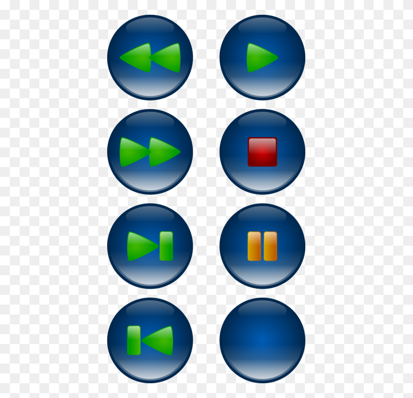 403x750 Download Computer Icons Web Button - Rewind Clipart