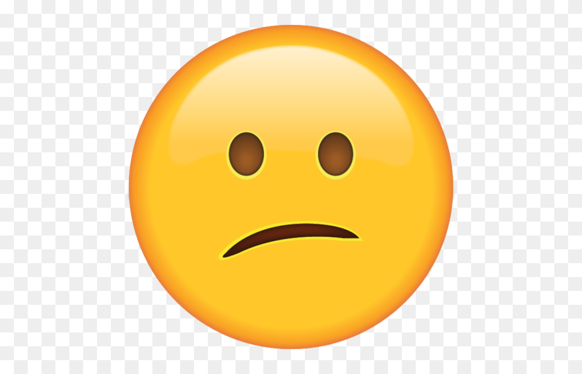 480x480 Download Confused Face Emoji Icon Emoji Island - Confused Emoji PNG