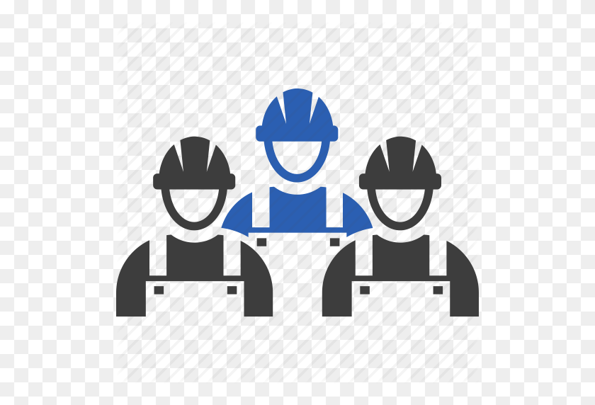 512x512 Download Construction Workers Icon Clipart Laborer Construction - Factory Worker Clipart