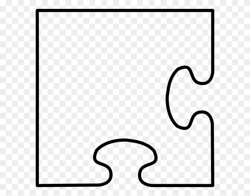 600x601 Download Corner Puzzle Pieces Clipart Jigsaw Puzzles Clip Art - Nose Clipart PNG