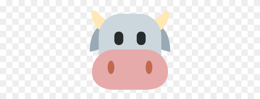 260x260 Download Cow Emoji Clipart Holstein Friesian Cattle Emoji Kereman - Holstein Cow Clipart