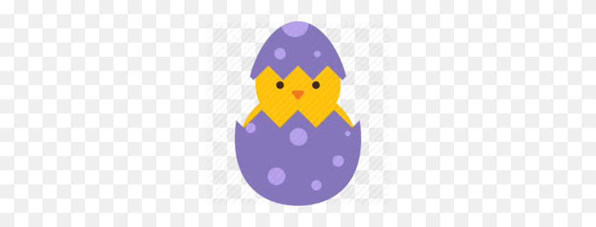 260x260 Download Cracked Easter Egg Png Clipart Chicken Easter Egg Clip Art - Easter Egg PNG