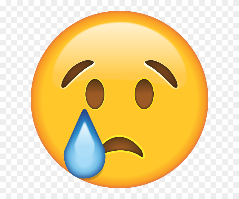 640x640 Скачать Плачущее Лицо Emoji Icon Emoji Island - Cry Emoji Png