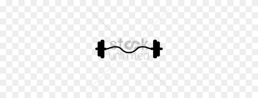 260x260 Download Curved Barbell Gym Clipart Barbell Weight Training Drawing - Barbell Clipart En Blanco Y Negro