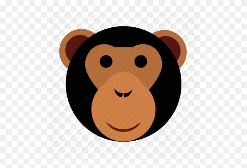 512x512 Descargar Cute Animals Head Png Clipart Monkey Ape Clipart - Ape Clipart