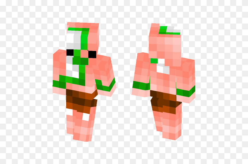 Minecraft zombie skin png,download cute edited zombie pig man