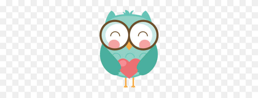 260x260 Download Cute Owl Clipart Owl Clip Art Bird, Nose, Heart Clipart - Heart Divider Clipart