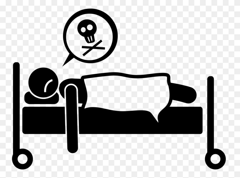 830x600 Download Death Bed Clipart Computer Icons Clip Art Video,black - Bed Clipart PNG