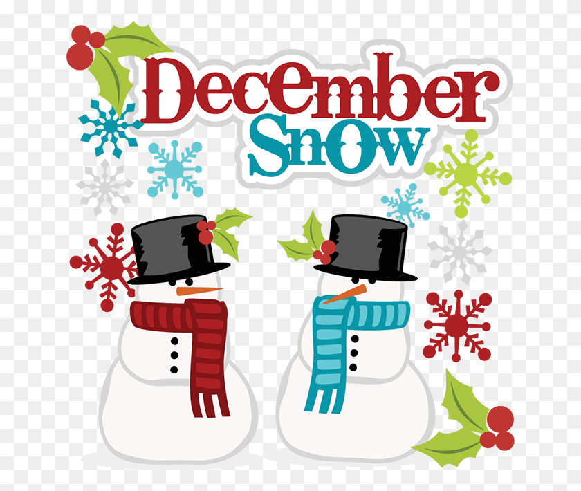 648x650 Download December Snow Clipart Desktop Wallpaper Clip Art - December Birthday Clipart