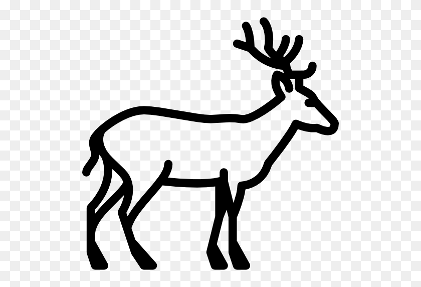 512x512 Download Deer Icon Black And White Clipart Deer Computer Icons - Deer Clipart Black And White