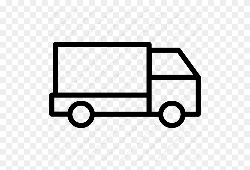 512x512 Скачать Доставка, Доставка, Транспорт, Грузовик Icon Inventicons - Delivery Truck Png
