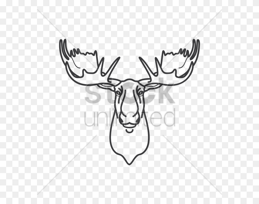 600x600 Download Design Clipart Reindeer Moose Reindeer, Deer, Design - Antler Clip Art