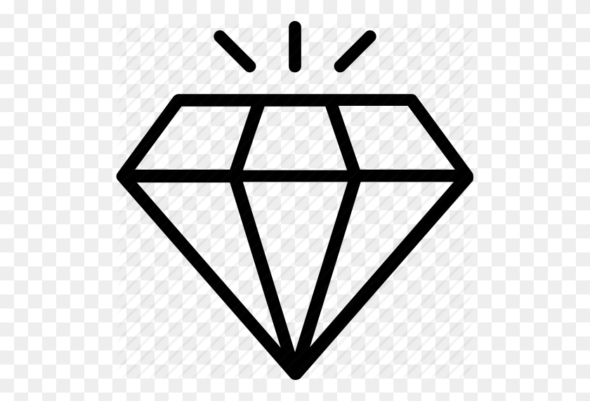512x512 Download Diamond Icon Png Clipart Computer Icons Clip Art - Diamond Clipart Black And White