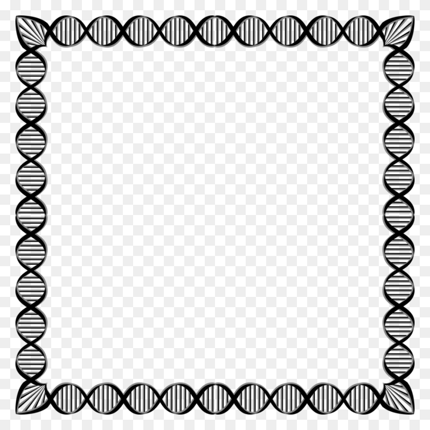 900x900 Download Dna Border Png Clipart Dna Clipart Dna, Circle, Border - Biology Clipart Black And White