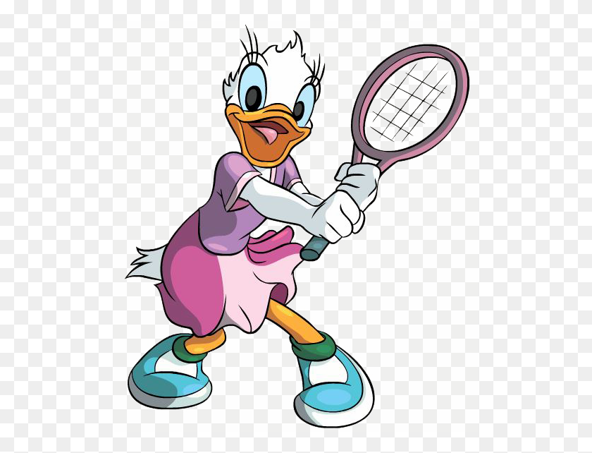 517x582 Download Donald Duck Tennis Clipart Daisy Duck Donald Duck Minnie - Tennis Clipart Free