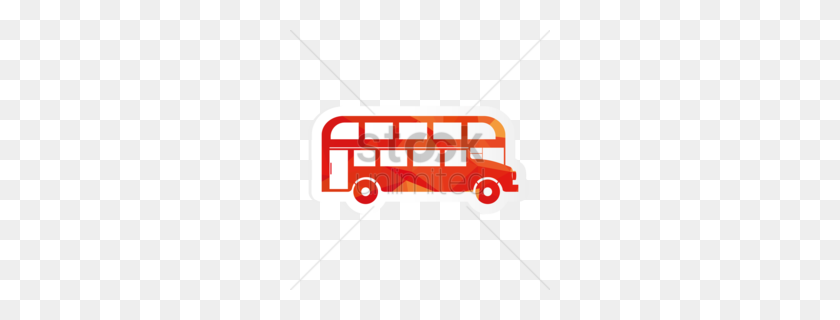 260x260 Скачать Клипарт Двухэтажный Автобус Двухэтажный Автобус Без Лицензионных Платежей - Клипарт С Водителем Школьного Автобуса