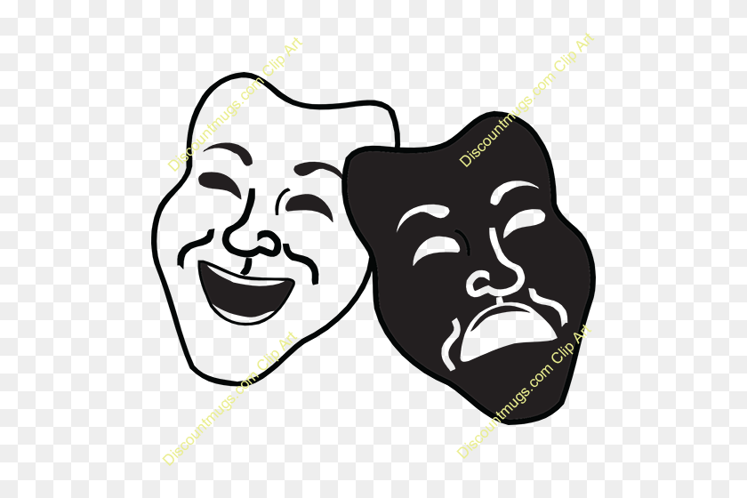 500x500 Download Drama And Art In Education Clipart Theatre Drama Clip Art - Theatre Clipart Black And White