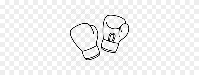 260x260 Download Draw Boxing Gloves Clipart Boxing Glove Clipart - Guantes De Boxeo Clipart