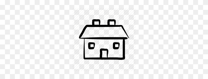 260x260 Download Drawn House Clipart House Cottage Drawing House - House Clipart Black And White
