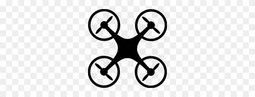 260x260 Скачать Drone Clip Art Clipart Беспилотный Летательный Аппарат Квадрокоптер - Рабочий Клипарт