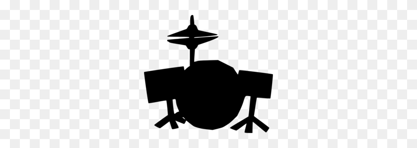 260x238 Download Drum Set Black And White Clipart Drum Kits Clip Art - Drum Clipart