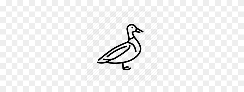 260x260 Download Duck Clipart Duck Goose Clip Art Duck, Bird, Line, Font - Mallard Duck Clipart