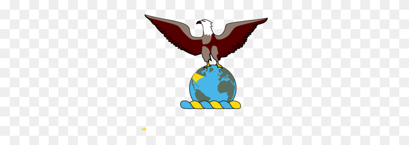 260x239 Download Eagle On Globe Clipart Eagle, Globe, And Anchor Clip Art - Anchor Clipart PNG