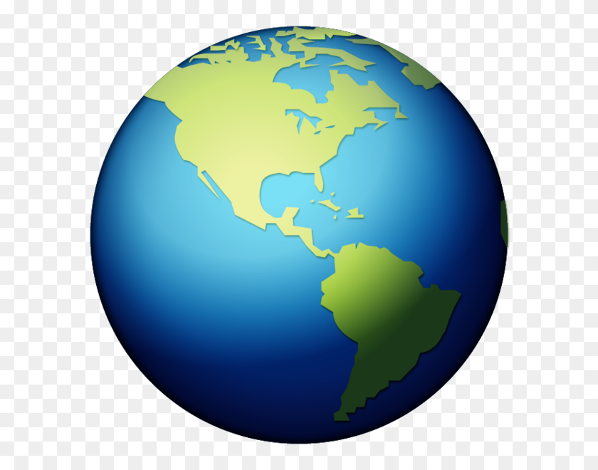 600x600 Download Earth Globe Americas Emoji Emoji Island - World Emoji PNG