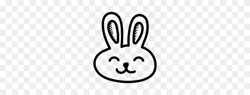 260x260 Download Easter Bunny Emoji Clipart Easter Bunny Domestic Rabbit - Bunny Head Clipart