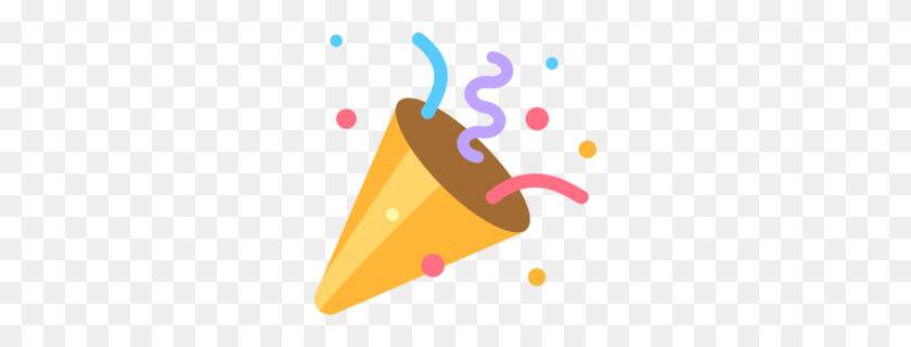 260x260 Download Emoji Confete Png Clipart Emoji Clip Art Emoji, Party - Orange Cone Clipart