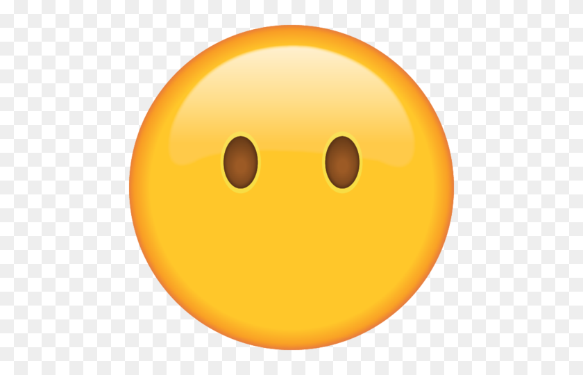 480x480 Descargar Emoji Cara Sin Boca Emoji Island - Sin Cara Png