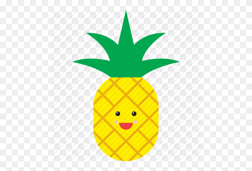 512x512 Download Emoji Fruit And Vegetables Clipart Pineapple Emoji Clip - Pineapple With Sunglasses Clipart