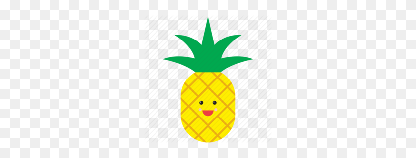 260x260 Скачать Emoji Fruit And Vegetables Clipart Pineapple Emoji Clip Art - Vegetable Border Clipart