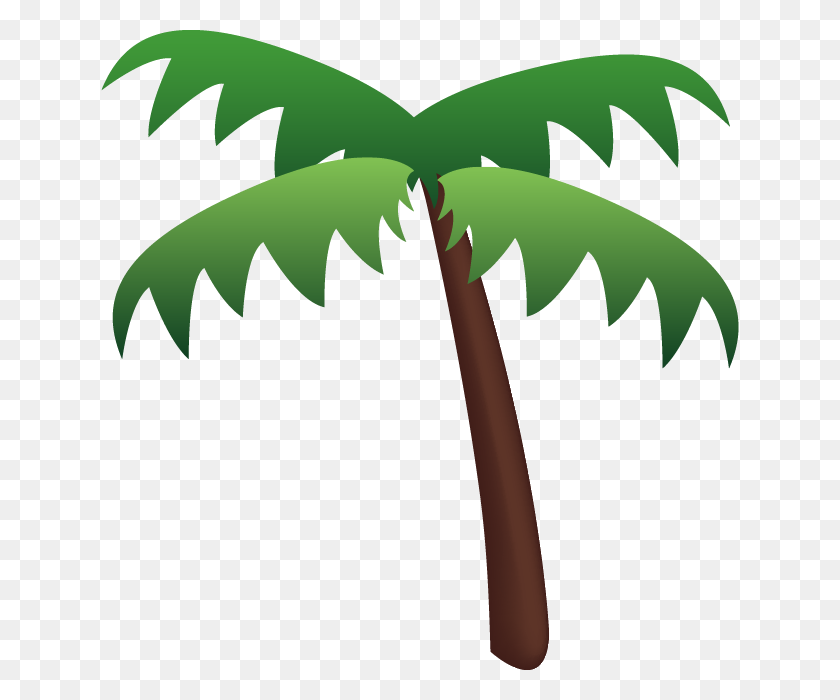 640x640 Download Emoji Palm Clipart Emoji Sticker Emoticon Emoji - Palm Tree Leaves Clip Art