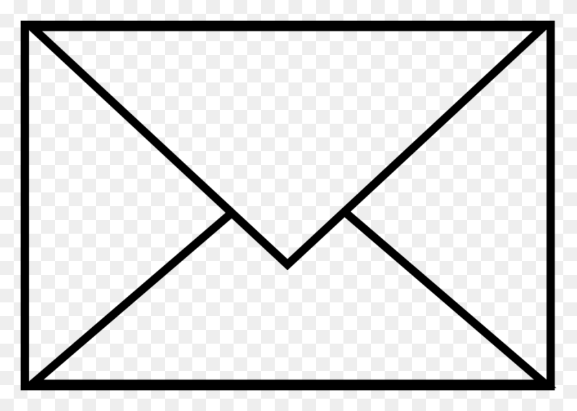 black and white envelope clipart
