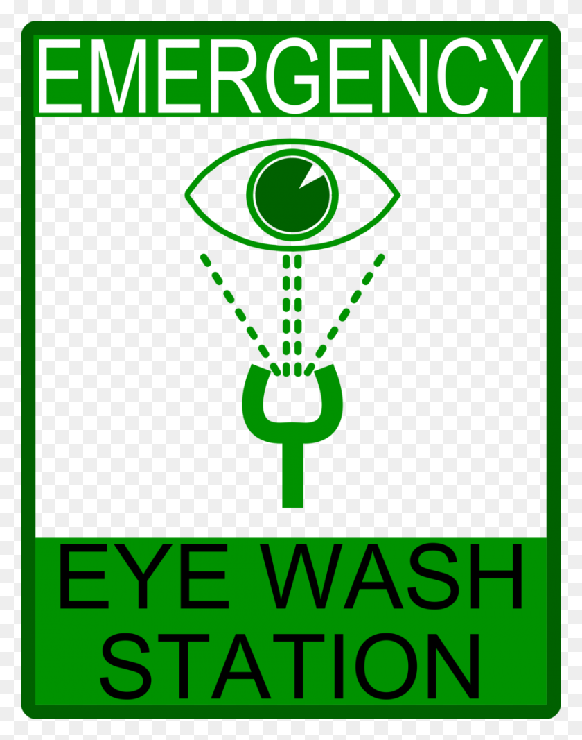 900x1163 Download Eye Wash Station Signs Free Clipart Eyewash Station Clip - Wash Clipart
