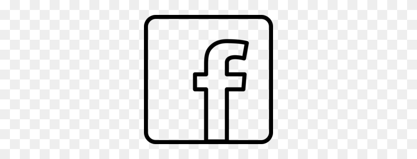 260x260 Скачать Логотип Facebook На Черном Прозрачном Фоне - Волейбольный Клипарт Без Фона