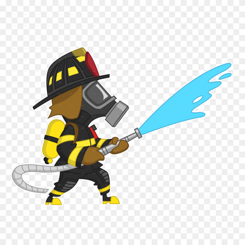 900x900 Download Firefighter Png Gif Clipart Firefighter Clip Art - Firefighter Truck Clipart