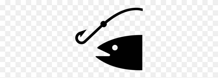 260x242 Скачать Рыболовный Крючок Клипарт Рыболовный Крючок Рыболовный Клип Арт Рыбалка - Черно-Белый Клипарт Рыба