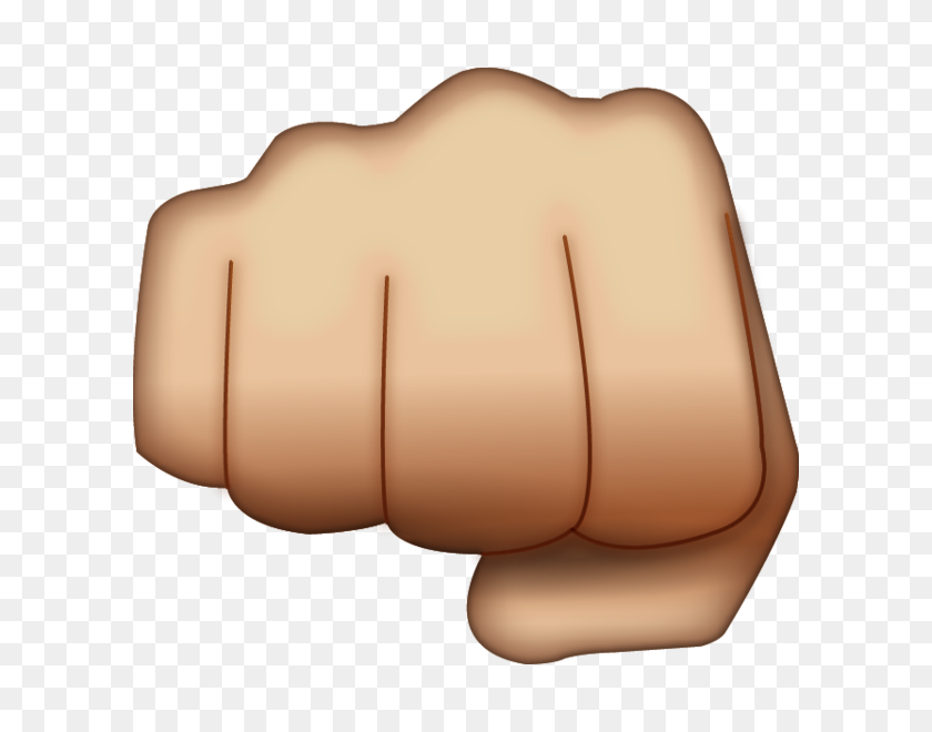 600x600 Download Fist Hand Emoji Icon Emoji Island - Fist Emoji PNG