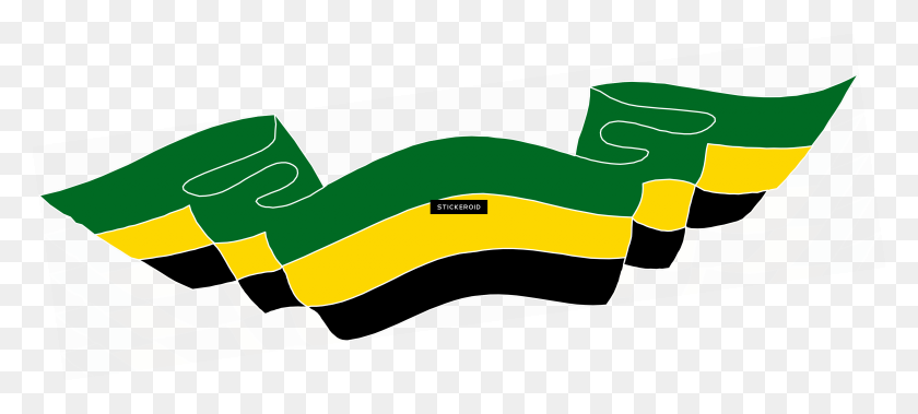 5361x2198 Скачать Флаг Ямайки - Флаг Ямайки Png