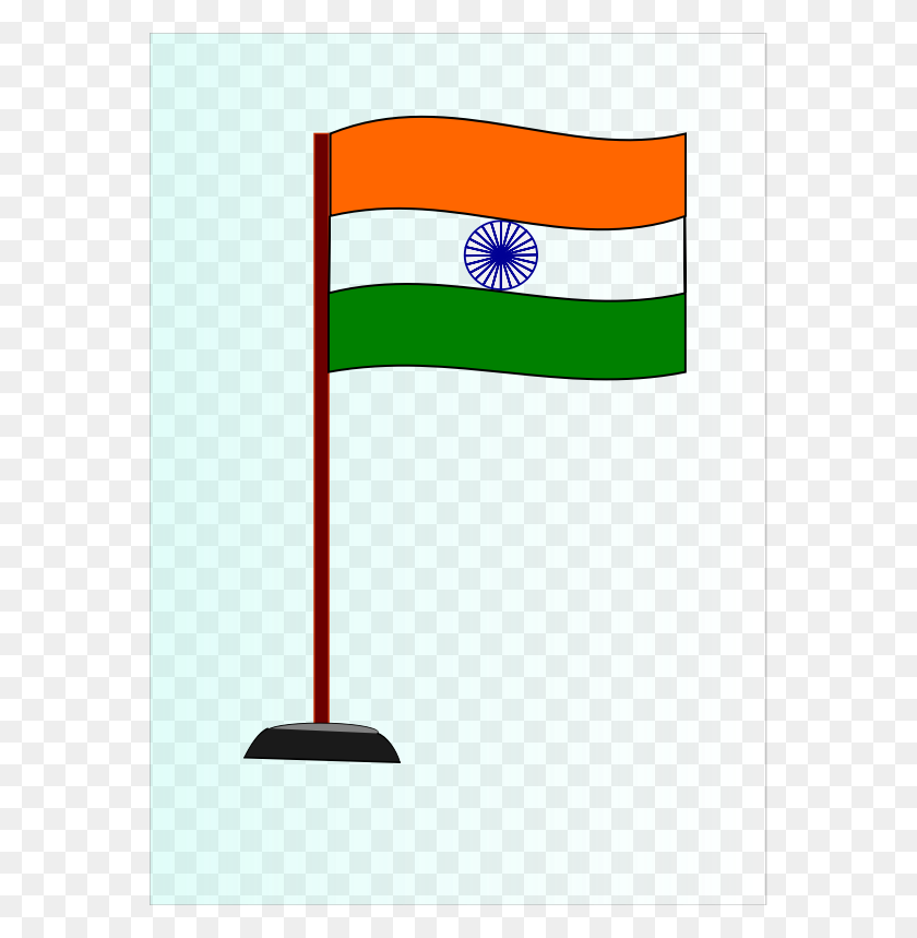 566x799 Descargar Bandera De La India Clipart De La Bandera De La India Clipart Rectángulo - India Clipart