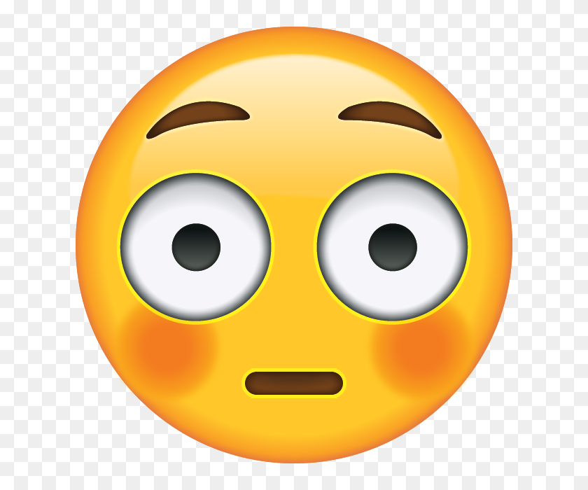 640x640 Download Flushed Face Emoji Icon Emoji Island - Embarrassed Emoji PNG