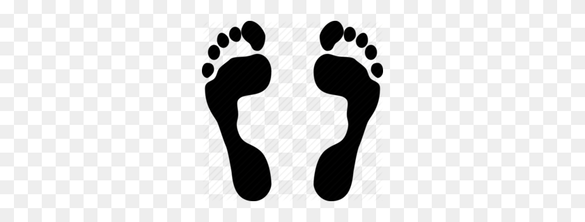 260x260 Download Foot Prints Clipart Footprint Clip Art Footprint - Foot Clipart Black And White