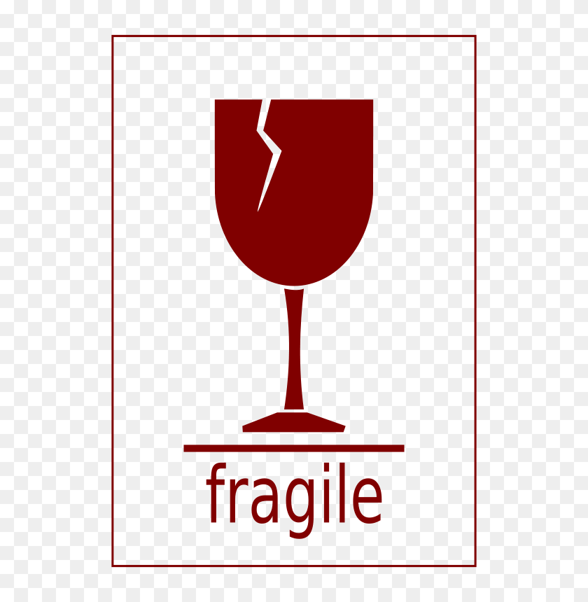 568x800 Download Fragile Clipart Wine Glass Symbol Clip Art Red, Text - Red Wine Clipart