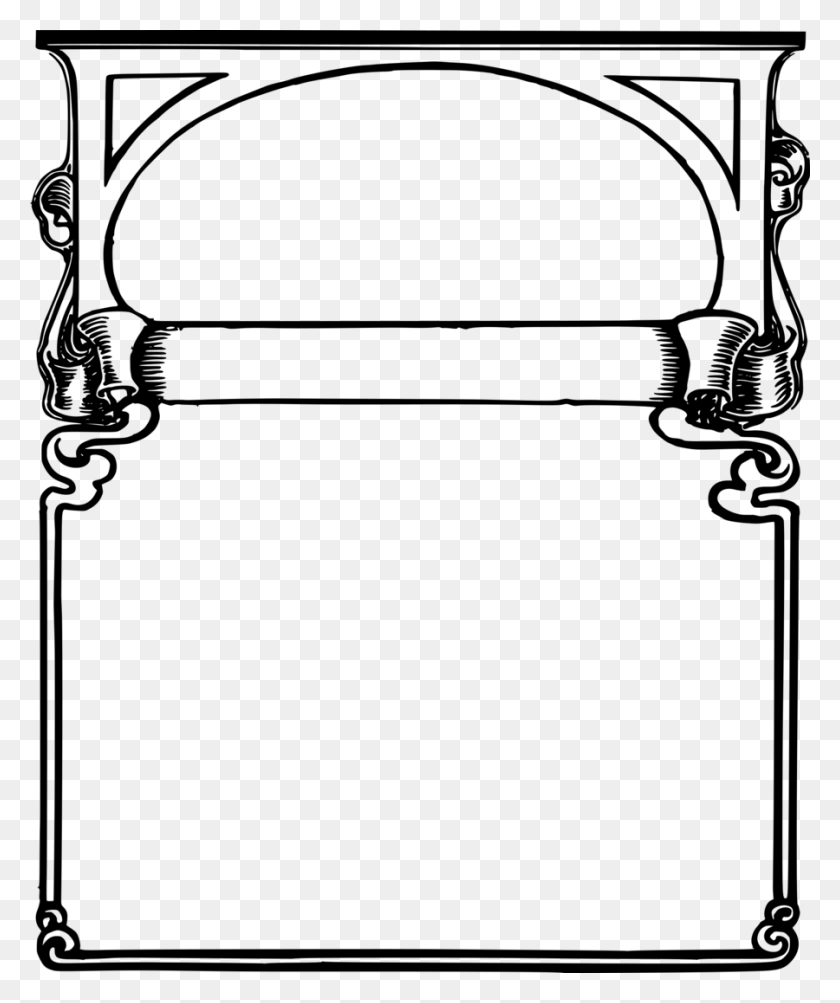900x1089 Download Frames Clipart Borders And Frames Clip Art - Picture Frame Clipart Black And White