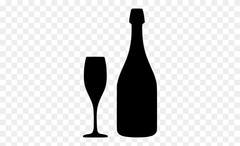 260x453 Download Free Champagne Bottle Clipart Wine Glass Champagne - Wine Clipart Free