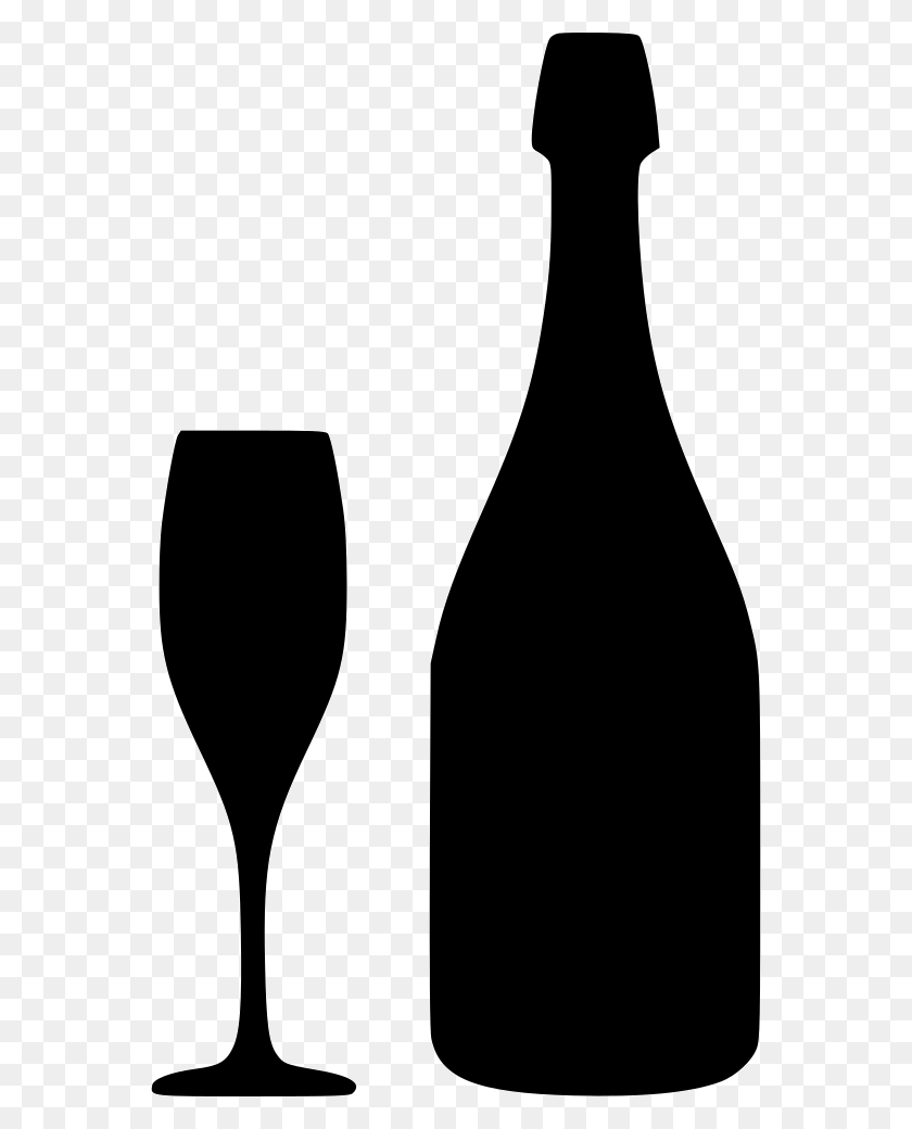 562x980 Download Free Champagne Bottle Clipart Wine Glass Champagne - Wine Glass Clipart